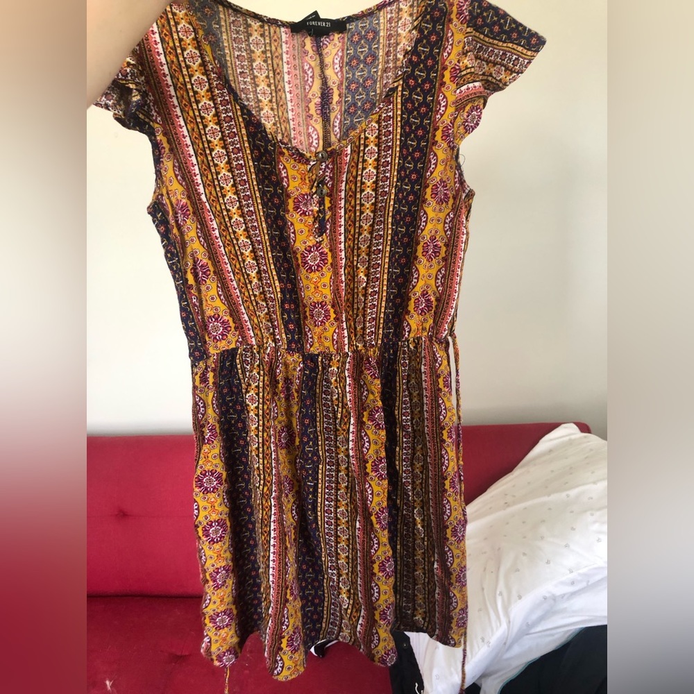 ADORABLE, boho style forever 21 dress! Size XS